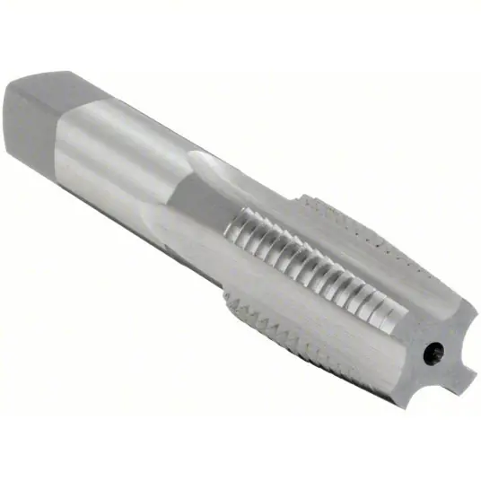 OSG 1138100 Straight Flute Tap 1 3/8"-6 Thread Size, 2 1/2 in Thread Lg, 6 1/32 in Overall Lg, Taper