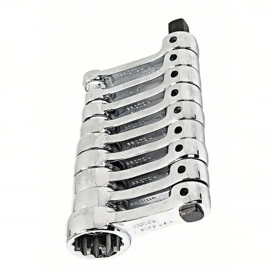 Proto J5100 Torque Adapter Set Alloy Steel, Chrome, 3/8 in Drive Size