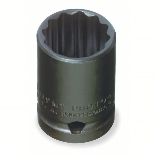 Proto J7414MT Impact Socket 1/2 in Drive Size, 14 mm Socket Size, 12-Point, Std, Black Oxide