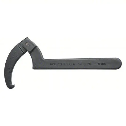 Proto JC474BB Spanner Wrench 8 3/4 in, 13 3/4 in Overall Lg, 15/32 in Hook Thick, 5/16 in Hook Dp