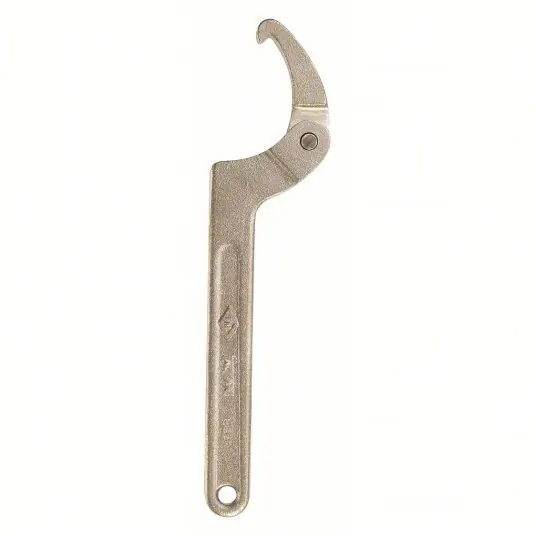 Ampco WP-5-ST Hook Spanner Wrench 1 1/4 in to 3 in, 8 in Overall Lg, 11/32 in Hook Thick, 1/8 in Hook Dp
