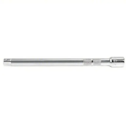 Proto J5464 Socket Extension 1/2 in Input Drive Size, 1/2 in Output Drive Size, 20 in Overall Lg, Chrome