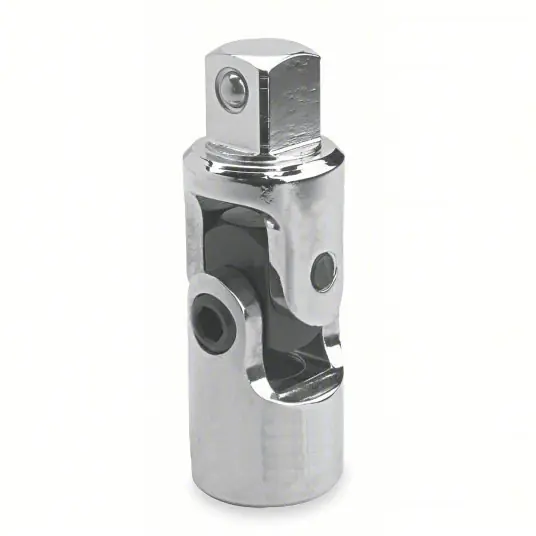 Proto J5470A Universal Joint 1/2 in Output Drive Size, Square, 2 3/4 in Overall Lg, Chrome