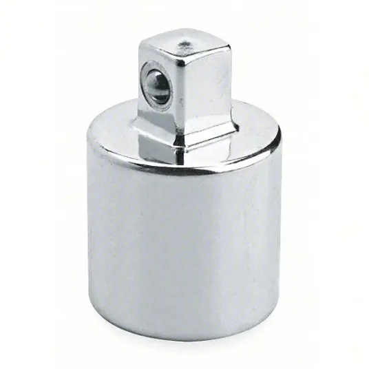 Proto J5653 Socket Adapter 3/4 in Output Drive Size, Square, 1 11/16 in Overall Lg, Chrome, Locking