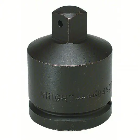 Wright 84900 Impact Socket Adapter 1 1/2 in Input Drive Size, Black Oxide, 1 in Output Drive Size