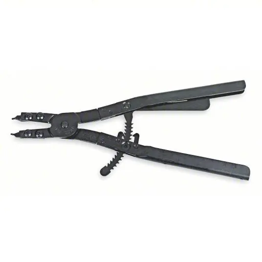 Proto J365 Retaining Ring Plier External, For 3 1/2 in to 6 1/2 in Shaft Dia, 0.12 in Tip Dia, 0° Tip Angle