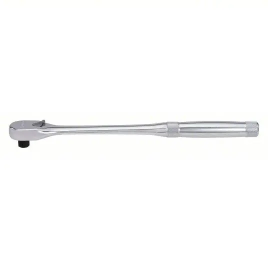 Proto J5250XL Hand Ratchet Pear, Reversing, 11 in Overall Lg, Chrome, 8° Min Arc Swing, 3/8 in Drive Size