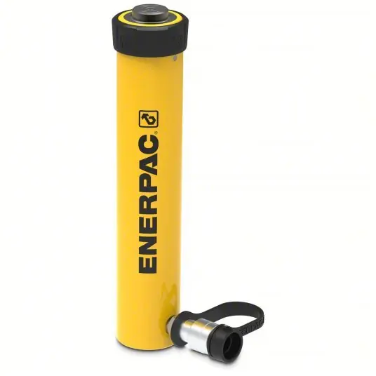 Enerpac RC1510 Hydraulic Ram Single Acting, 15 ton Nominal Capacity, 10 in Nominal Stroke Lg, Steel
