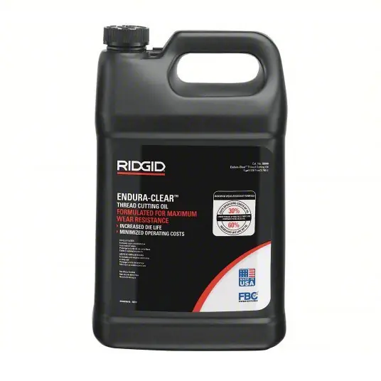 Ridgid 32808 Pipe Thread Cutting Oil Endura-Clear, 1 gal, Jug