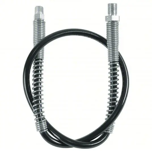 Lincoln 1236 Hose Extension Polyurethane, 36 in Overall Lg, 20,000 psi Burst Pressure, 1/8" End 1 Thread Size