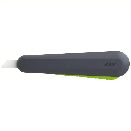 Slice 10563 Utility Knife 6 1/2 in Overall Lg, Plain, 2 1/4 in Overall Wd, Nylon, Black/Green