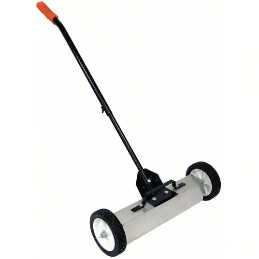 KVM Tools KV10E766 Magnetic Hanging Sweeper 18 in Magnet Lg, 4 in Magnet Ht, Mag. Release Typ. Lever