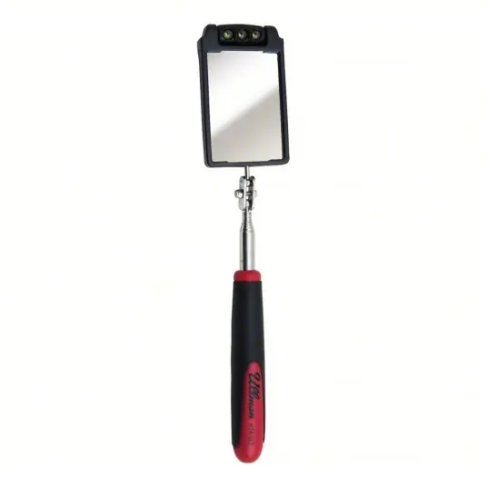 Ullman HTK-2LT Inspection Mirror 3 1/2 in L x 2 1/4 in W Mirror Size, Mirr. Mat. Stainless Steel