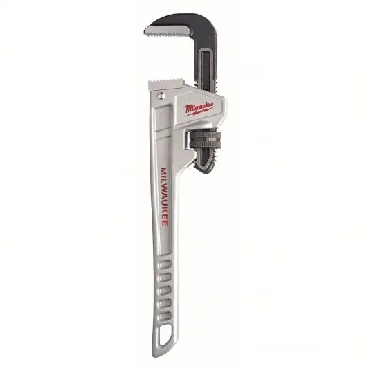 Milwaukee 48-22-7212 Pipe Wrench Aluminum, 2 in Jaw Capacity, Serrated, 12 in Overall Lg, Ergonomic