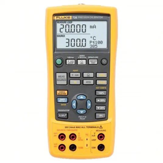 FLUKE-726/FPC Multifunction Calibrator Precision Multifunction, HART, 0.001 mA – 24 mA, NIST