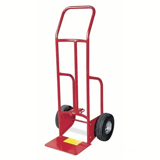 KVM Tools KV6W854 Steel-Frame Drum Hand Truck For 5 gal_30 gal_55 gal Cntnr Cap, For Steel Container Material
