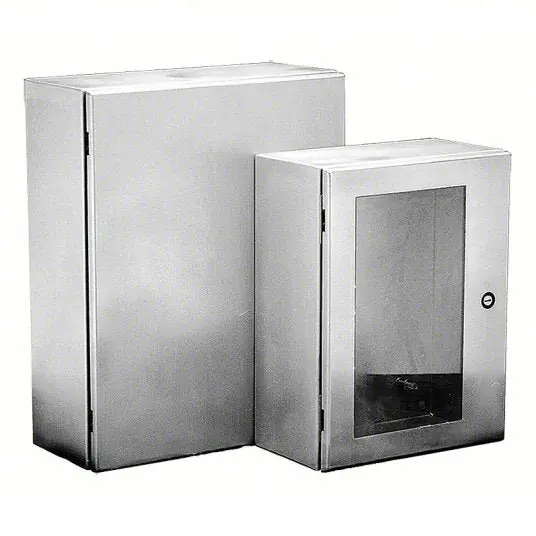 Hoffman CSD12126SS Enclosure 12 in Nom. Ht, 12 in Nom. Wd, 6 in Nom. Dp, 12/3R/4/4X, 304 Stainless Steel, CWS