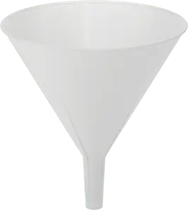 McMaster 4383T5 32 FL oz Plastic Funnel with Vapor-Lock Resistant Ridges