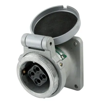 Appleton ADR3044 Pin & Sleeve Receptacle, 30 Amp, 4-Pole, 4-Wire