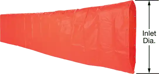 McMaster 3836K15 High-Velocity Windsock with 24" Inlet Diameter