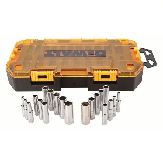 DeWalt DWMT73811 Tough Box,1/4" Drive Deep Socket Set