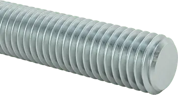 McMaster 99067A266 Medium-Strength Threaded Rod Class 8.8 Zinc-Plated Steel, M20 x 2.5 mm Thread, 1 M Long
