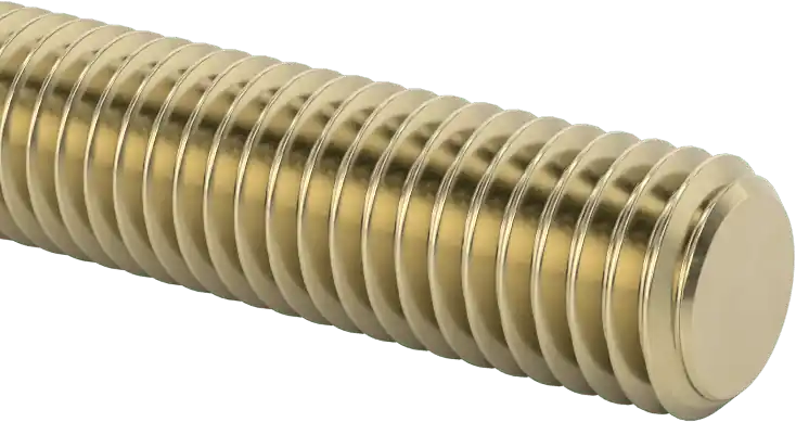 McMaster 99086A129 Grade B7 Medium-Strength Steel Threaded Rod Zinc Yellow-Chromate Plated, 1/2"-13 Thread Size, 3 Feet Long