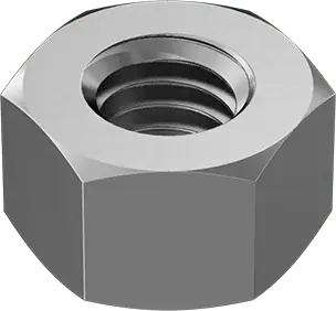 McMaster 90725A043 Zinc-Plated Steel High Hex Nut Class 8, M6 x 1 mm Thread