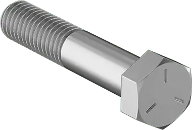 McMaster 91247A632 Medium-Strength Grade 5 Steel Hex Head Screw Zinc-Plated, 3/8"-16 Thread Size, 2" Long, Partially Threaded PK25