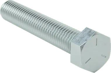 McMaster 92865A924 Medium-Strength Grade 5 Steel Hex Head Screw Zinc-Plated, 1"-8 Thread Size, 5" Long, Fully Threaded