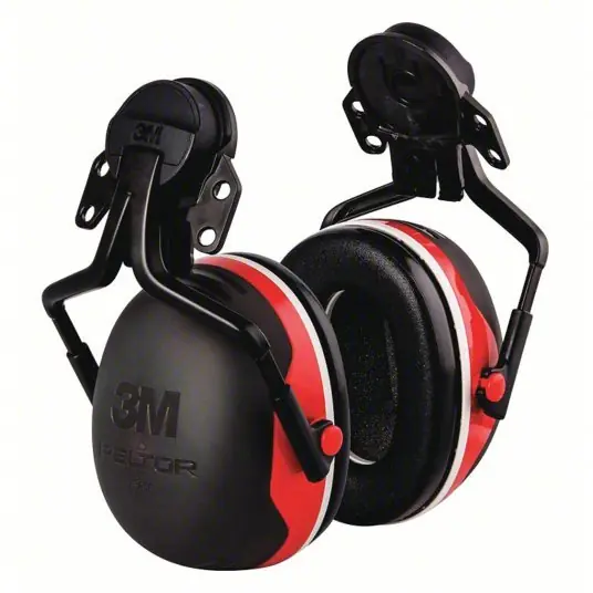 3M Peltor X3P5E Ear Muffs Hard Hat-Mounted Earmuff, Passive, 25 dB NRR, Dielectric, Black