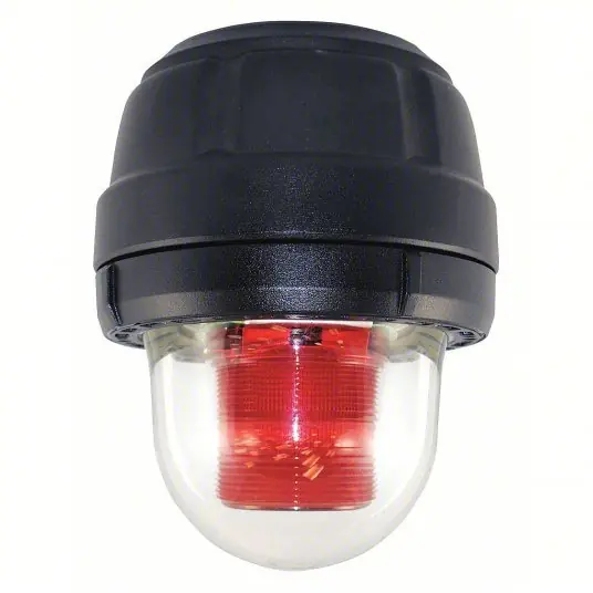 Federal Signal 27XST-120R-MOD Warning Light 120V AC, 11 3/8 in Overall Ht, 8 13/16 in Overall Dia, Red