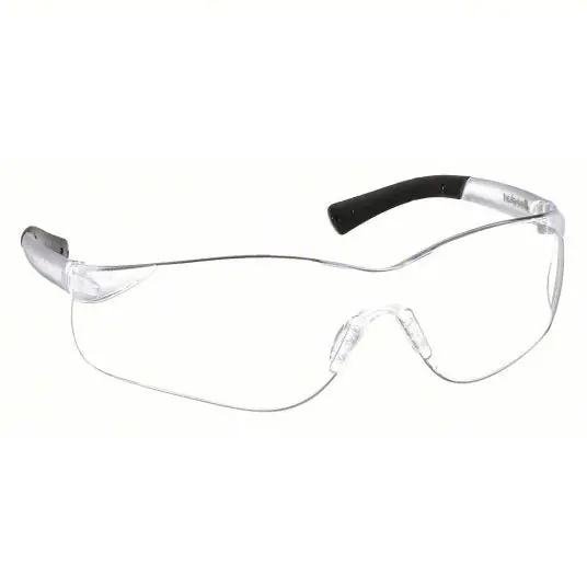 MCR Safety BK310AF Safety Glasses Anti-Fog /Anti-Scratch, No Foam Lining, Wraparound Frame, Frameless PK12