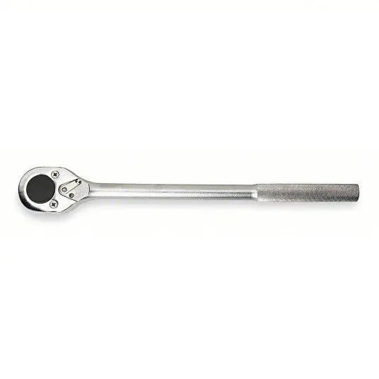 Proto J5649 Hand Ratchet Pear, Reversing, 20 in Overall Lg, Satin, 15° Min Arc Swing, 3/4 in Drive Size