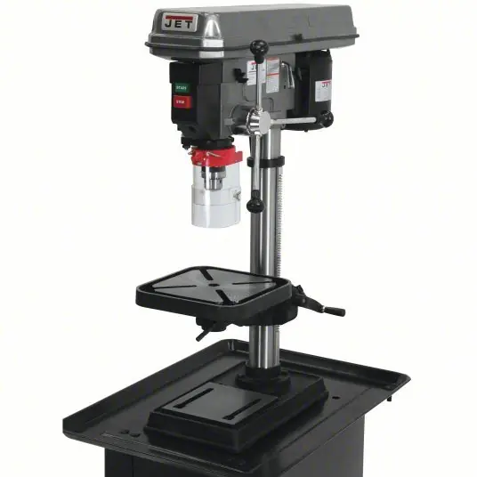 JET 354401 Bench Drill Press Belt, Fixed Speed, 200 RPM – 3,630 RPM, 15 in Swing, 115/230V AC, 9/4.5 A