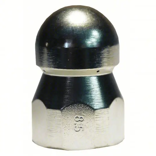 AL0124722330 Sewer Nozzle 8.5 Nozzle Size, 5,000 psi, 9.5 gpm, 5000 to 6000 psi, Fan