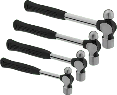 McMaster 3213N11 4 Piece Ball-Peen Hammer Set