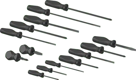McMaster 8551A71 14-Piece Slotted and Phillips Screwdriver Set