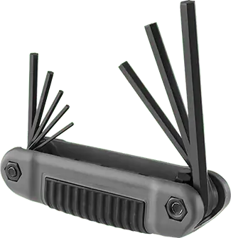 McMaster 5215A23 Ultra-Grip Fold-Up Key Set 8 Metric Hex Sizes