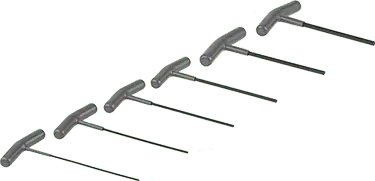 McMaster 6954A43 T-Handle Hex Key 6 Piece Metric Set