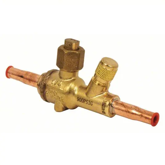 NDL NBV02-S Refrigerant Ball Valve 1/4 in Female Sweat, -40°F to 302°F, 900 psi, 0.3 in Port Size