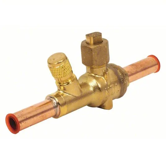 NDL NBV03-S Refrigerant Ball Valve 3/8 in Female Sweat, -40°F to 302°F, 900 psi, 0.4 in Port Size
