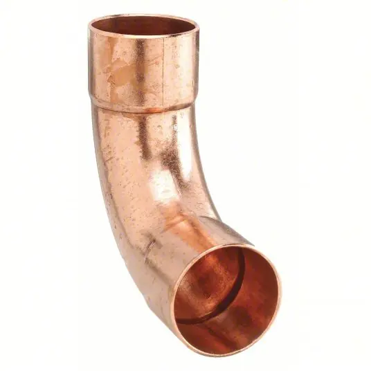 Nibco U607LT 5/16 Long Radius Elbow Wrot Copper, Cup x Cup, 5/16 in x 5/16 in Copper Tube Size