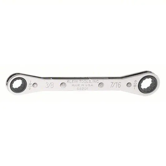 Klein 68202 Ratcheting Box Wrench 1/2IN x 9/16IN