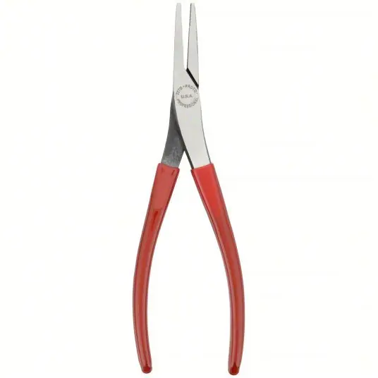 Proto J227G Duckbill Plier 2 in Max Jaw Opening, 7 3/4 in Overall Lg, 1 5/8 in Jaw Lg, 7/16 in Tip Wd, Serrated