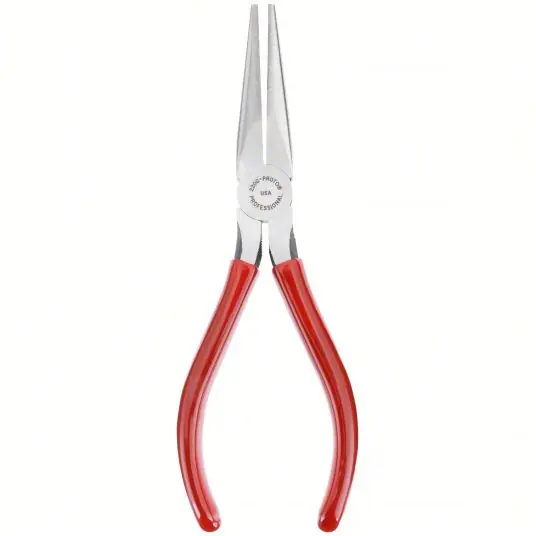 Proto J220G Needle Nose Plier 1 1/4 in Max Jaw Opening, 6 5/8 in Overall Lg, 1 7/8 in Jaw Lg, 3/8 in Tip Wd