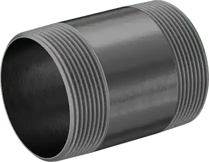 McMaster 1867N82 Thick-Wall Galvanized Steel Pipe Nipple, Threaded on Both Ends, 2 NPT, 3" Long
