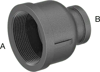 McMaster 44605K329 Low-Pressure Pipe Fitting Iron, Straight Reducer, 2 x 1 NPT Female