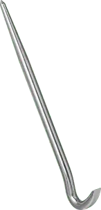 McMaster 5987A3 Pry Bar Gooseneck Wedge x Straight Point End, 6" Overall Length