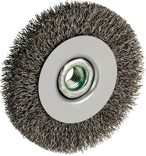 McMaster 4896A75 Wheel Brush for Angle Grinders 4" Diameter with M10 x 1.25 Threaded Arbor